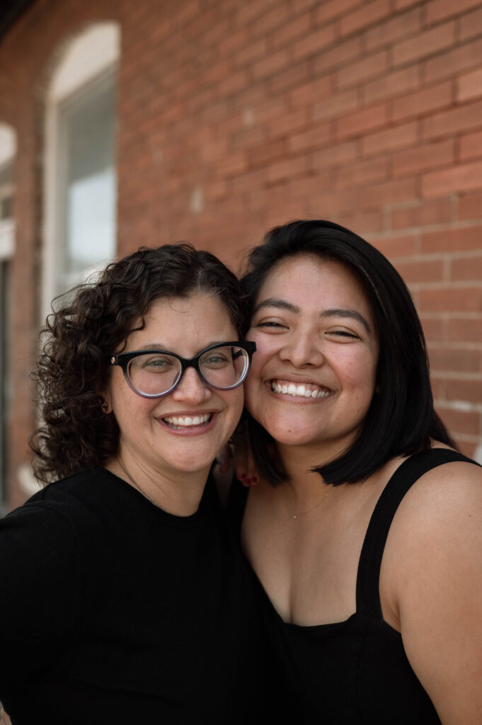 couple smiling for the camera taken by DFW wedding photographer Nicole Endress Photography