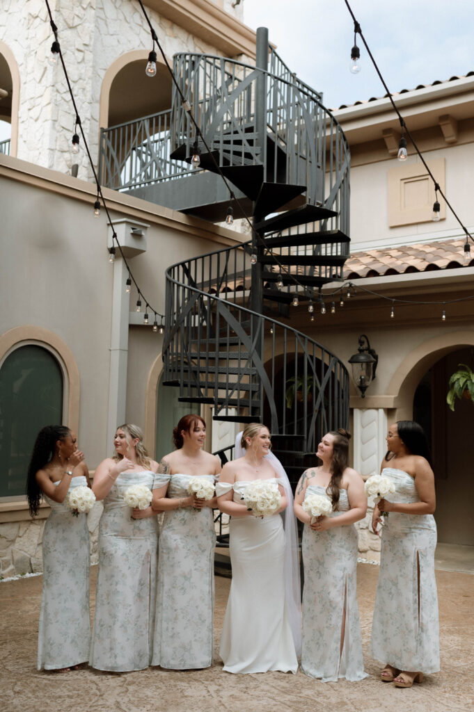 bride and bridesmaid photo taken by Dallas Wedding Photographer Nicole Endress Photography