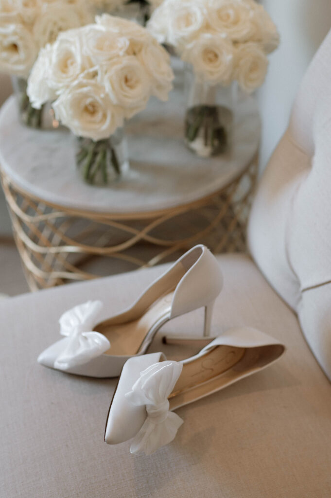 bride's heels taken by Dallas Wedding Photographer Nicole Endress Photography