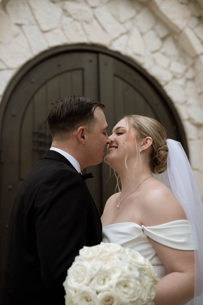 bride and groom photo inspiration taken by Dallas Wedding Photographer Nicole Endress Photography