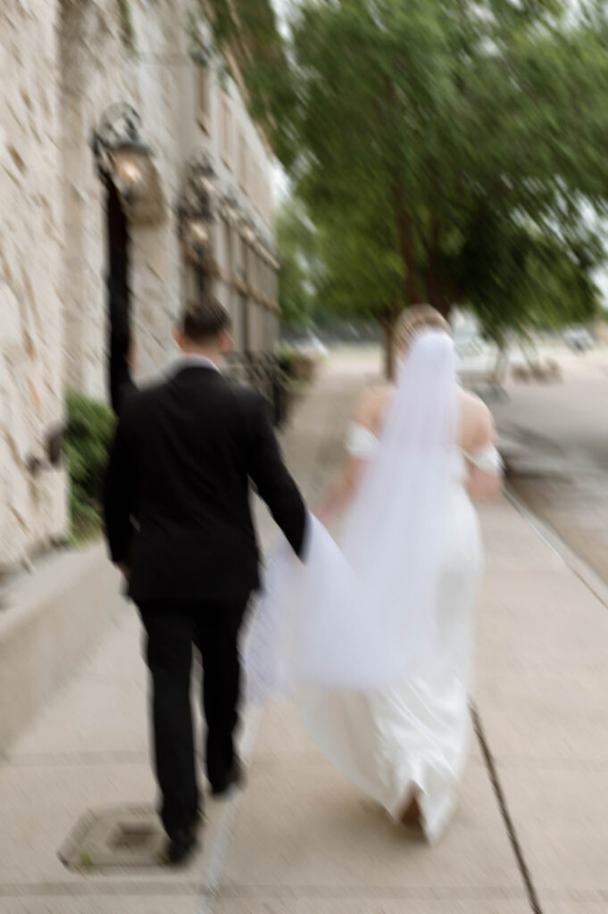 blurry wedding photo taken by Dallas Wedding Photographer Nicole Endress Photography