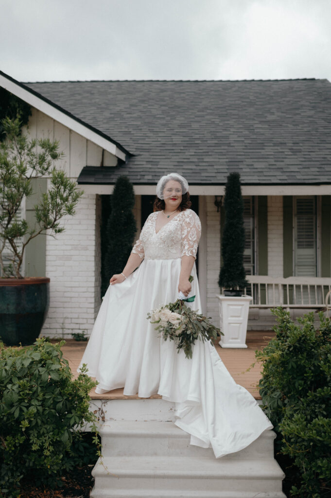 Bridal portraits at Stillwater Meadow wedding venue taken by Dallas wedding photographer