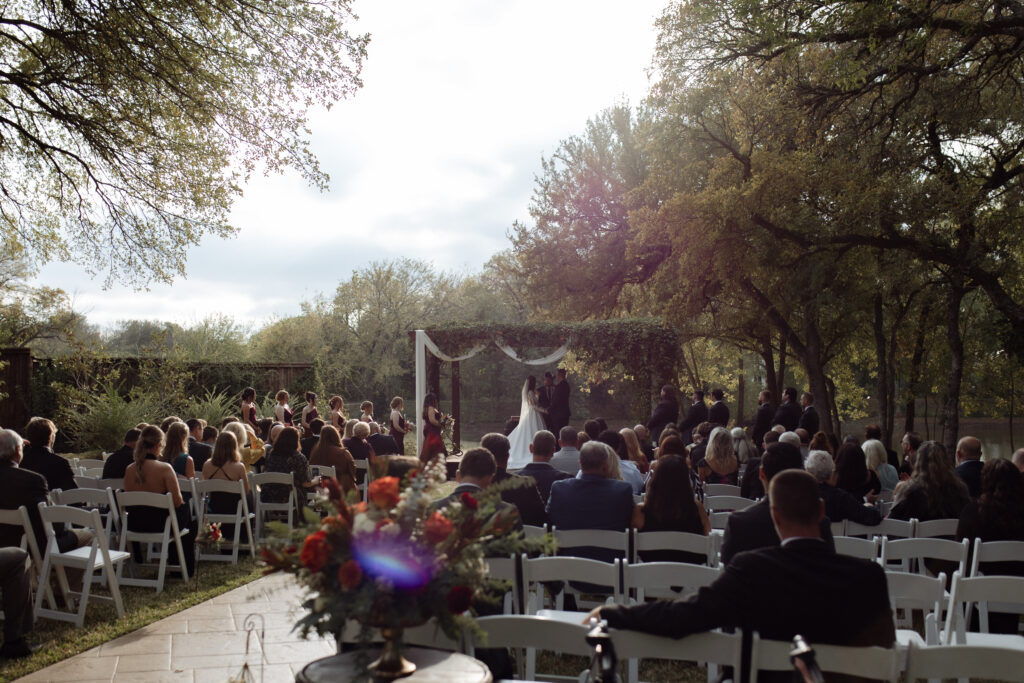 Wedding ceremony at Cross Creek Ranch, a Dallas Wedding Venue