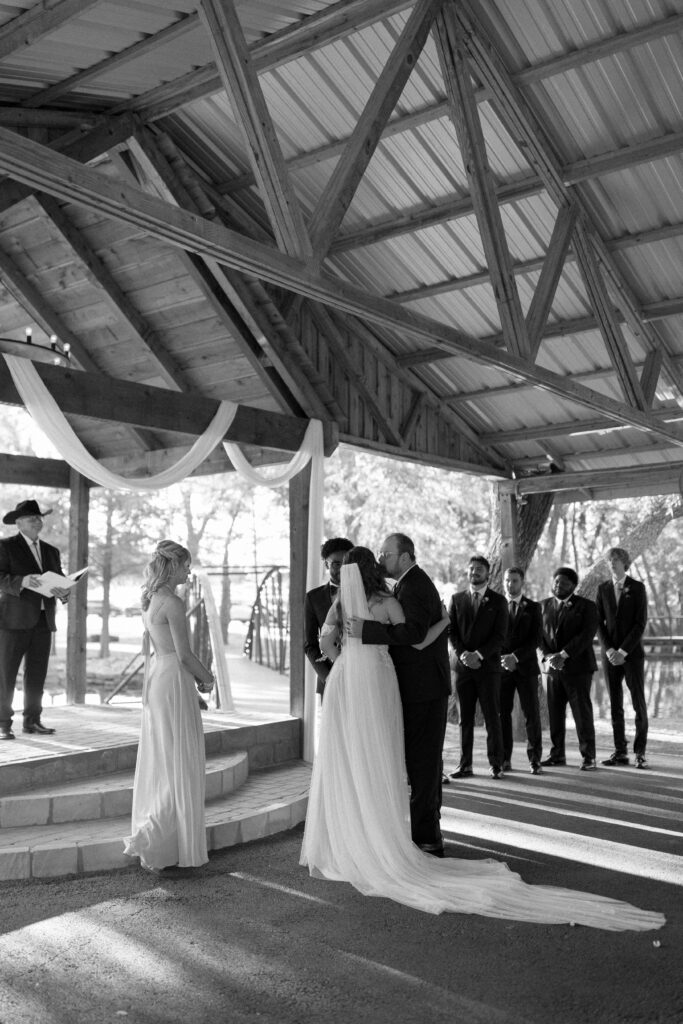 Photo of ceremony at Cross Creek Ranch wedding venue