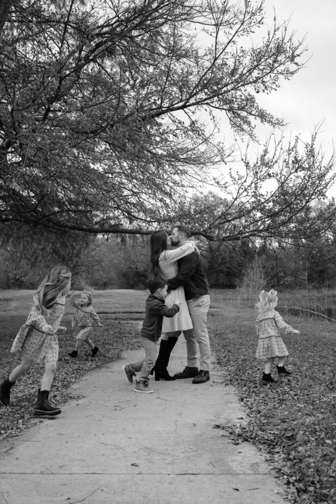 candid family photo taken by Fort Worth Family photographer
