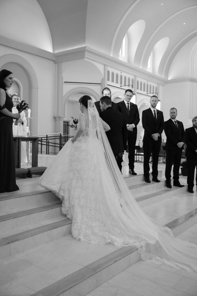 Catholic wedding ceremony photo taken by Dallas Wedding Photographer