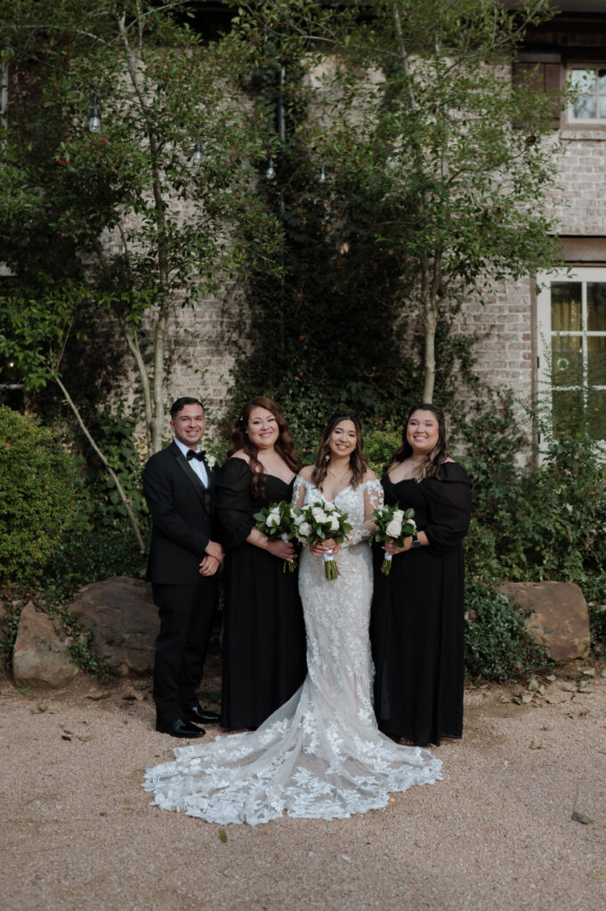 bridal party photos at The Springs Waxahachie