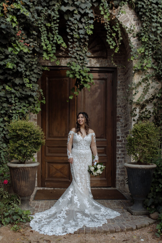 bridal portrait taken by DFW Wedding photographer