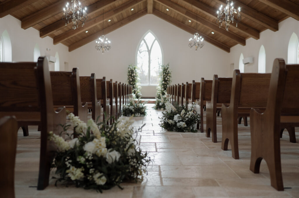 Photo of the inside of the chapel at The Springs Waxahachie