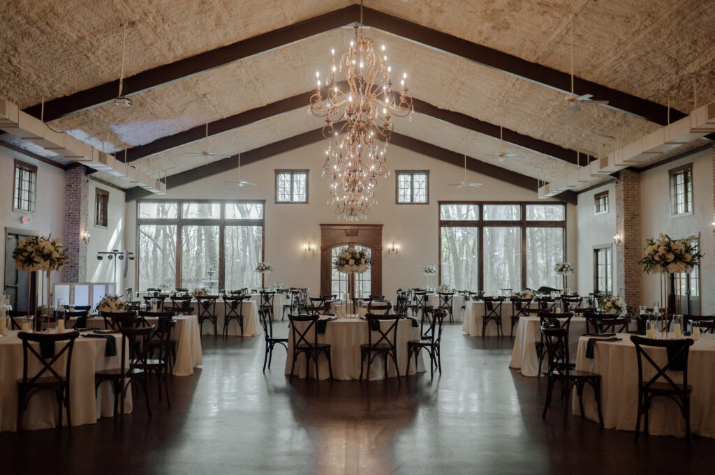 Reception hall at The Springs Waxahachie, a DFW Wedding Venue