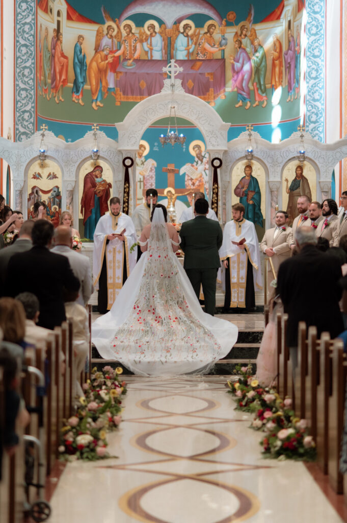 Greek Orthodox wedding ceremony photo taken by Nicole Endress Photography