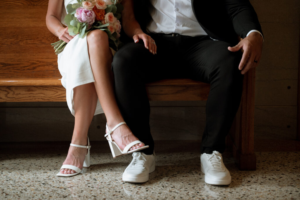 Wedding photo at Tarrant County Courthouse