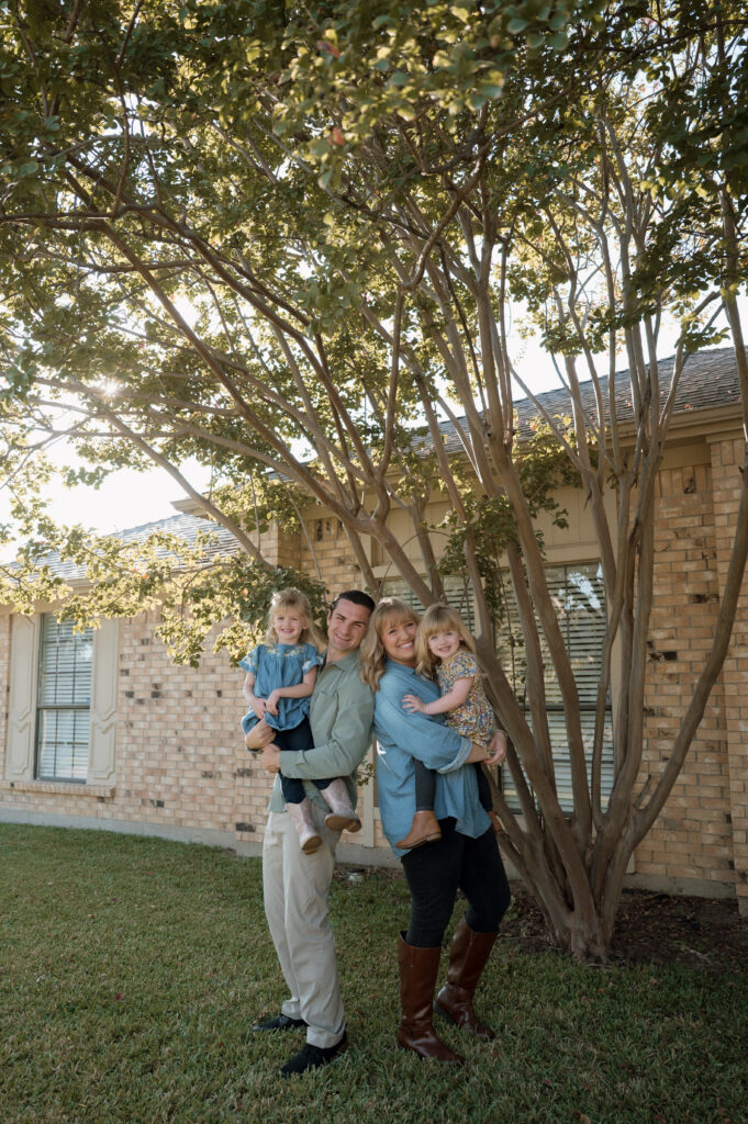 family photo taken by DFW family photographer