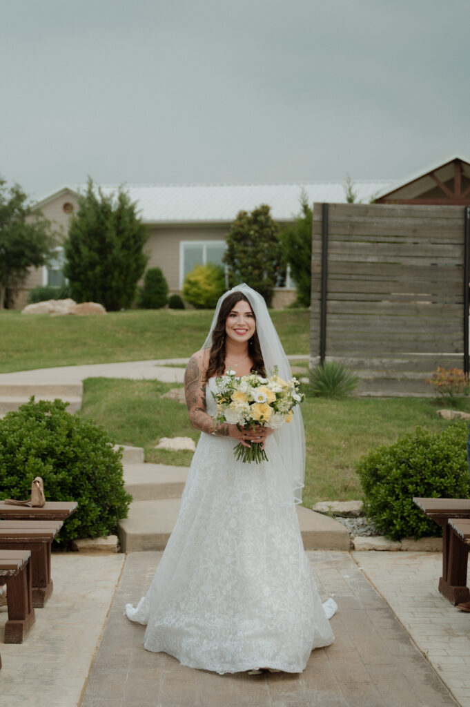 bride walking down the aisle
