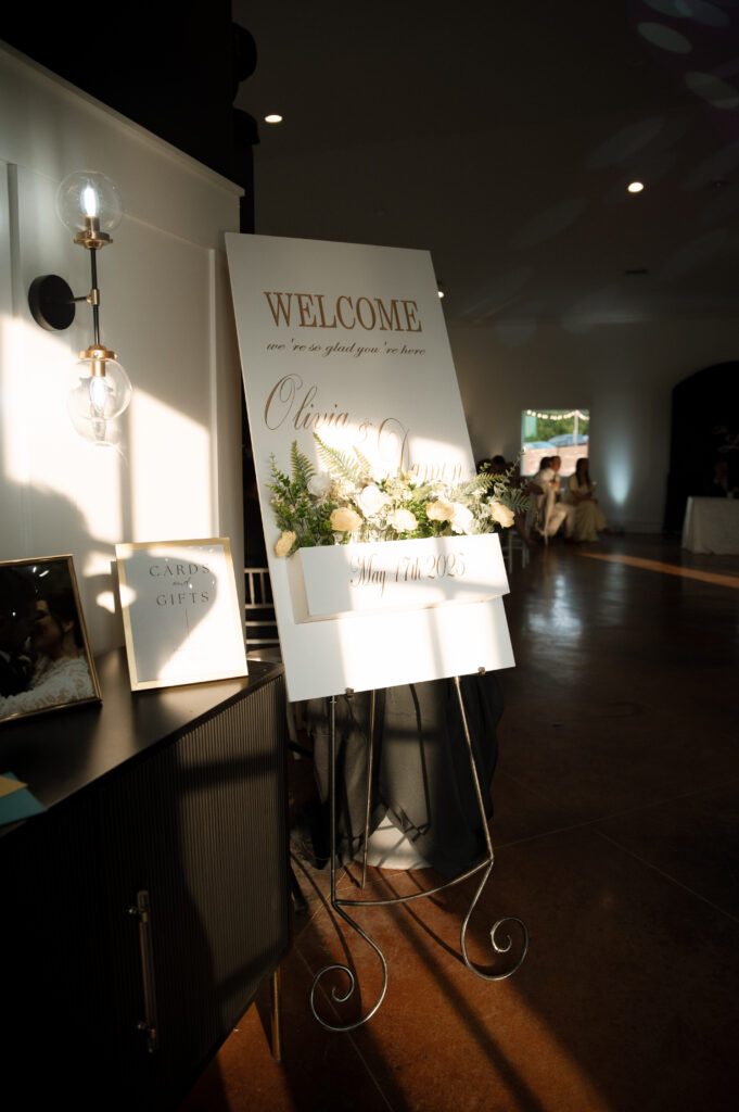wedding welcome sign