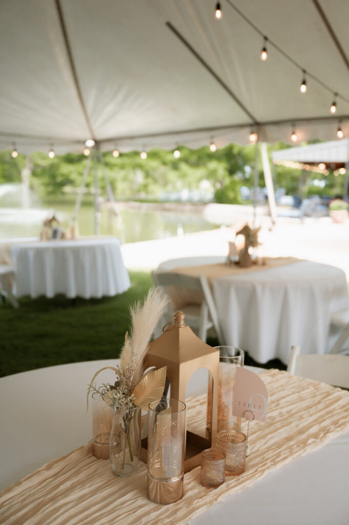 boho backyard wedding details in Texas