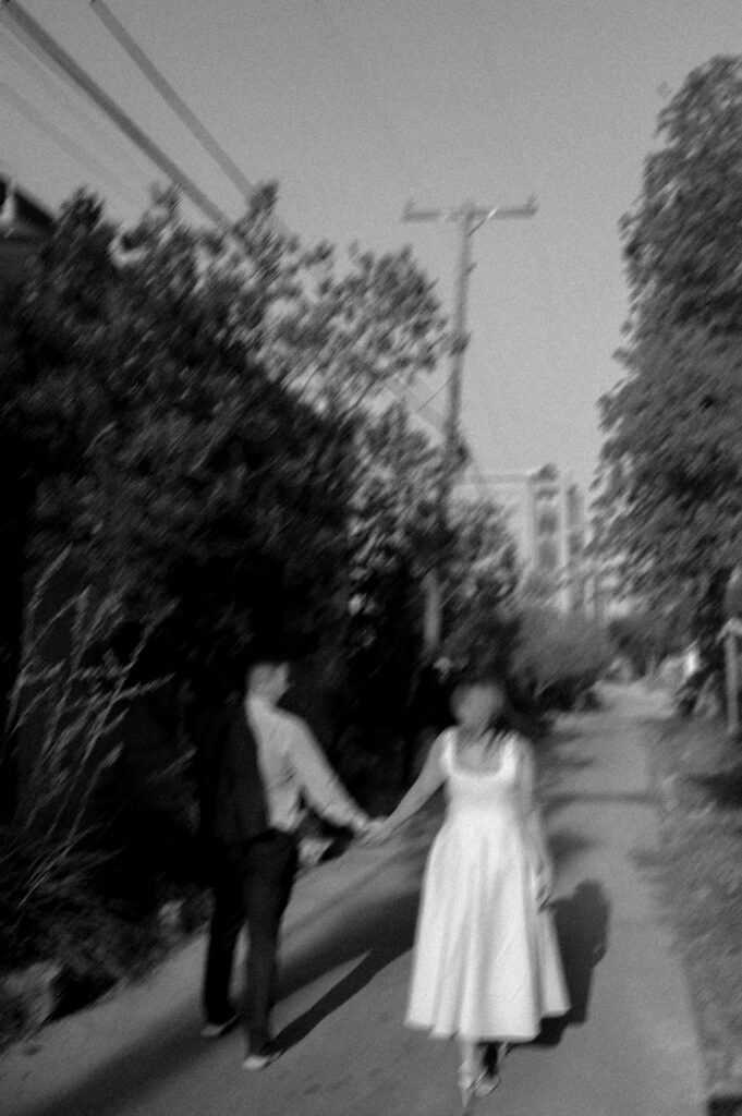 motion blur engagement photo taken by Nicole Endress Photography