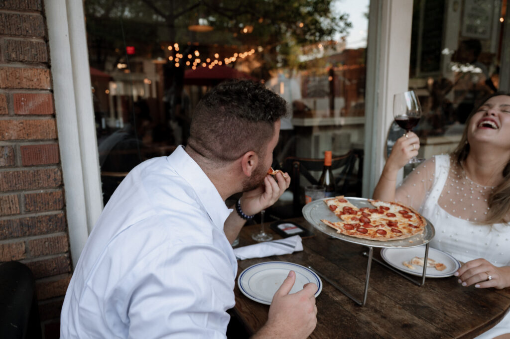 Date night engagement photos in Dallas, TX