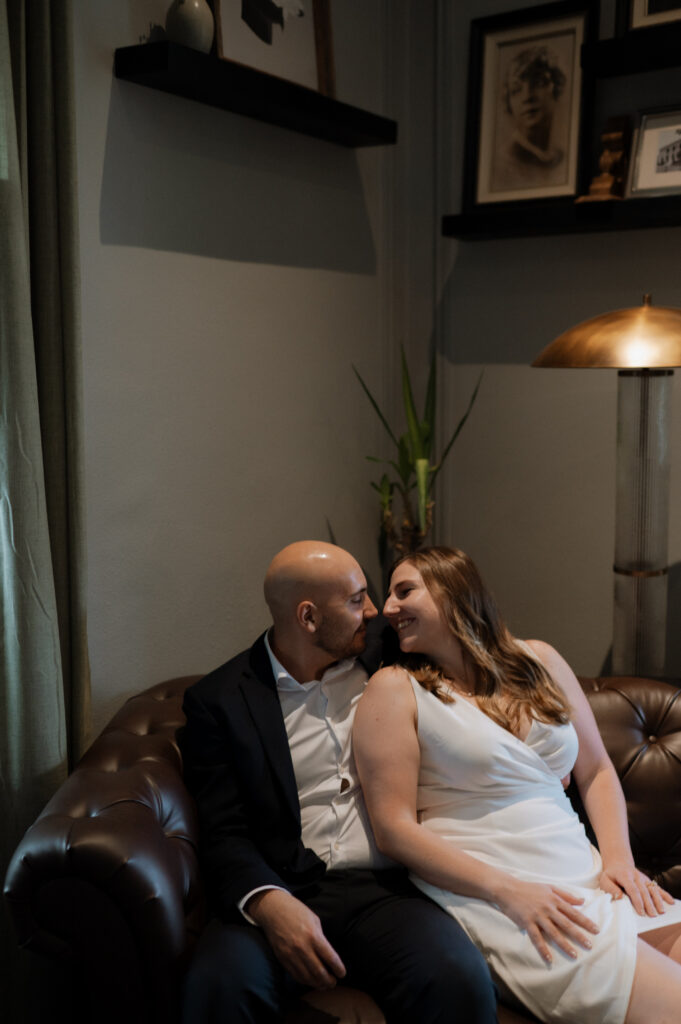 Engagement photos at Hotel Ella taken by Austin Wedding Photographer