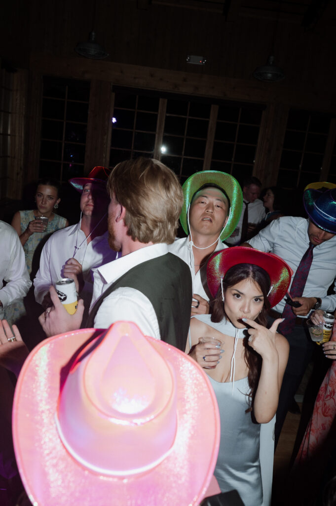 wedding guests on the dance floor at TenMile Station