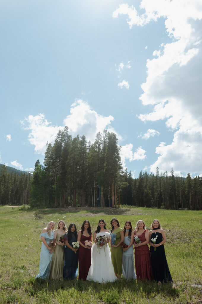 bridesmaid photo taken at TenMile Station