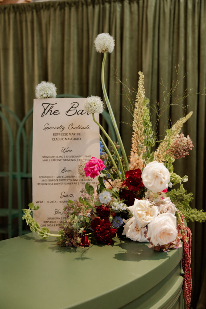 Bar menu decor photo