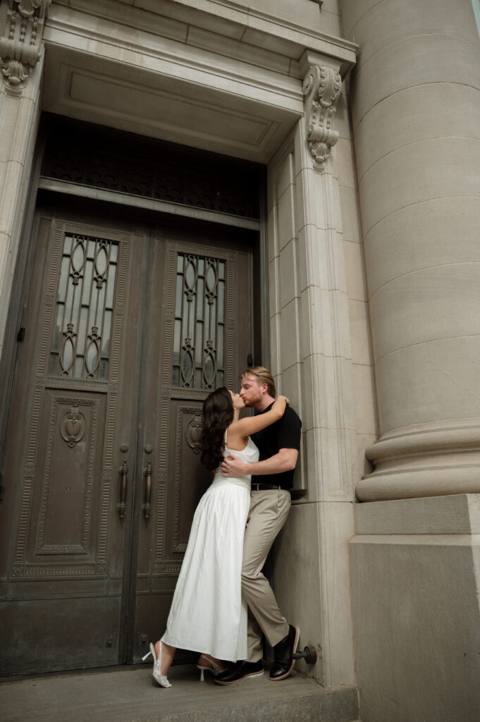 downtown Dallas engagement session
