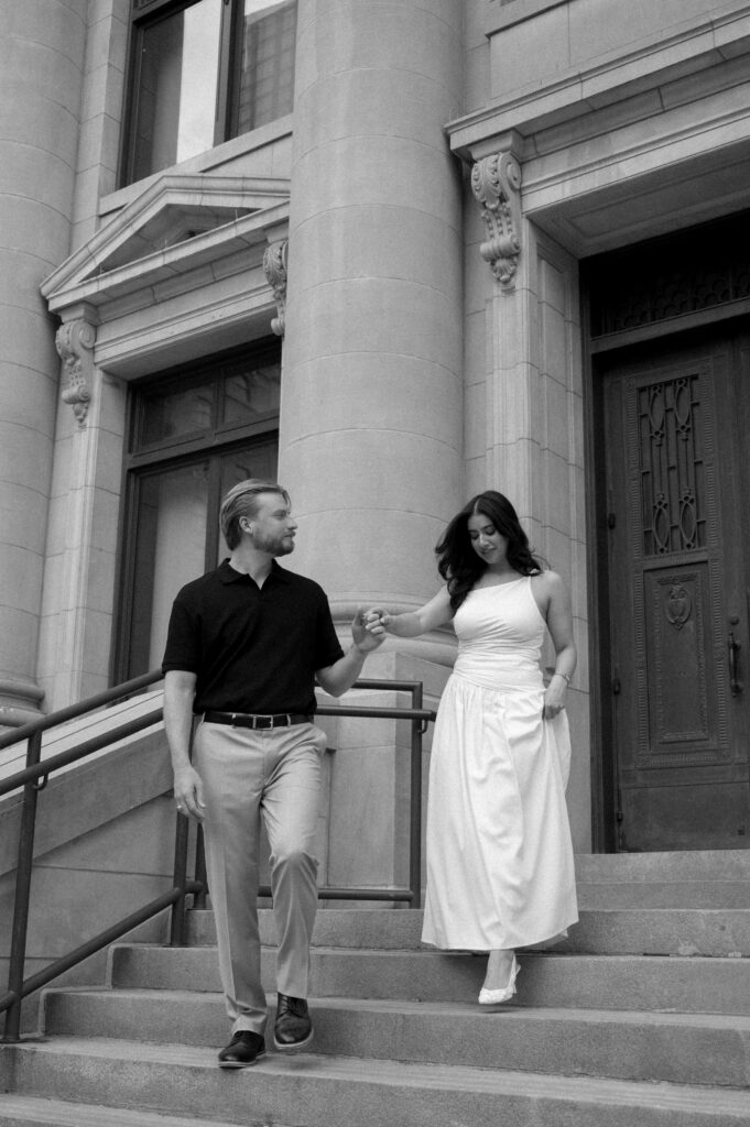 Downtown Dallas engagement photos by Nicole Endress Photography