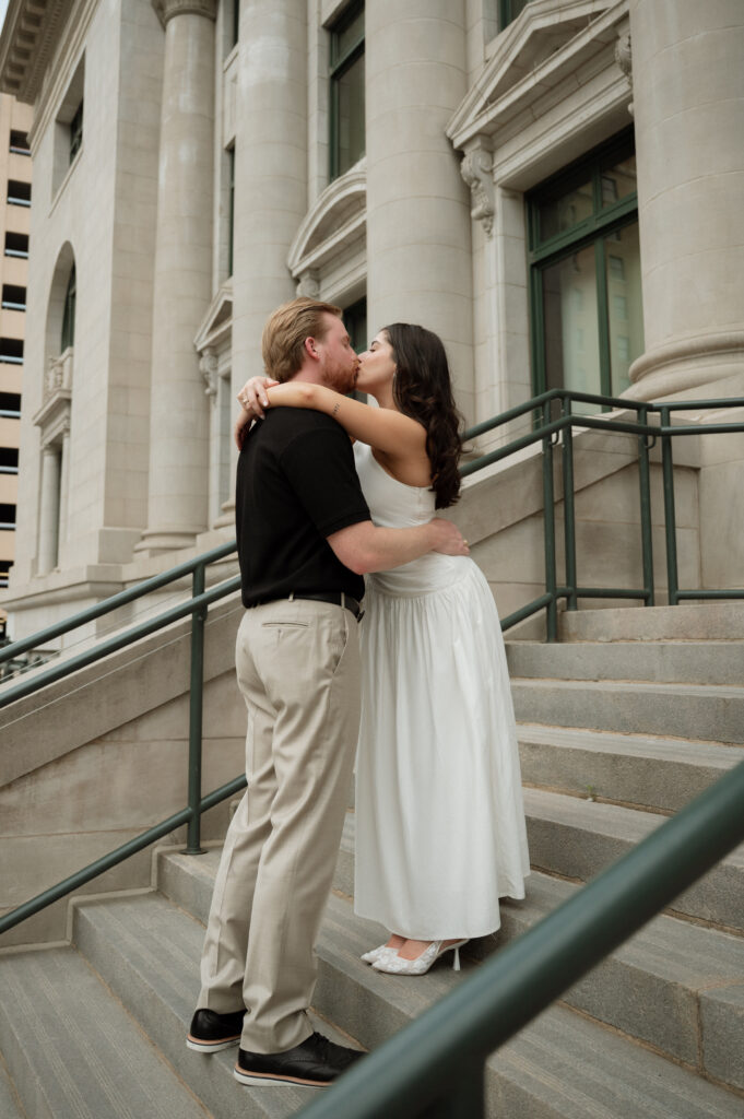 Downtown Dallas engagement photos by Nicole Endress Photography