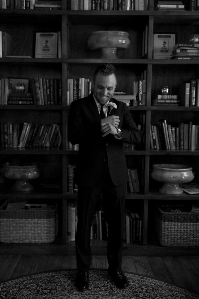 groom getting ready photo at Avalon Legacy Ranch