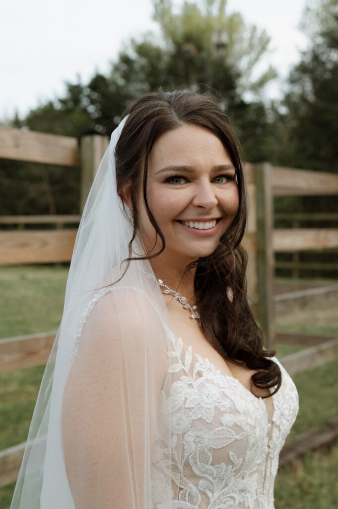 closeup photo of bride taken by Dallas wedding photographer