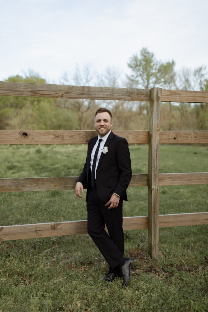 Groom portrait taken by Texas Wedding Photographer