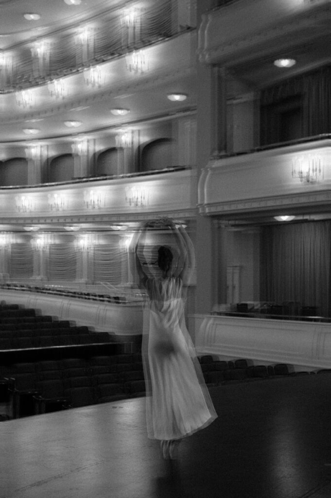 motion blur photo of ballerina dancing