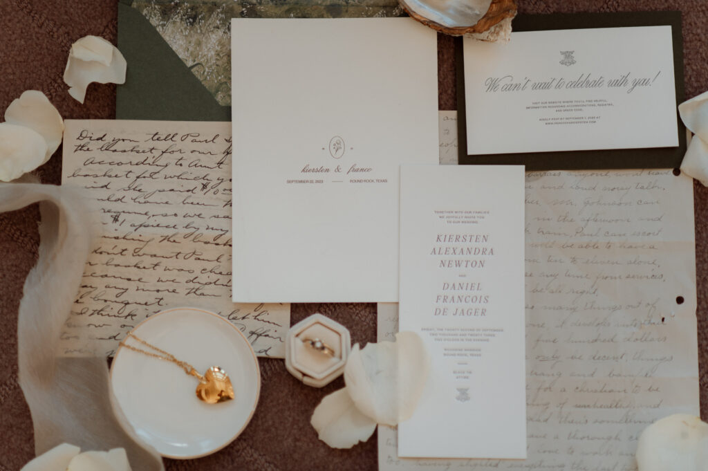 romantic wedding detail photo