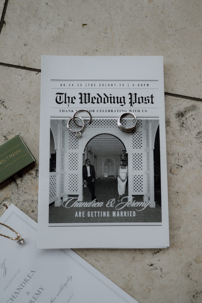 The Wedding Post wedding invite