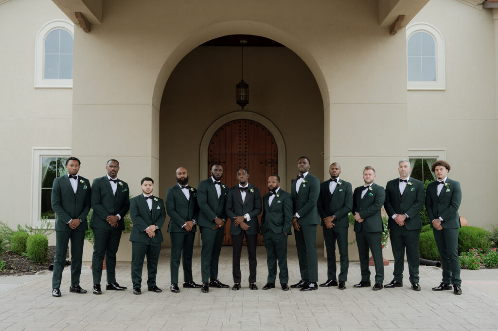 formal groom and groomsmen photo 