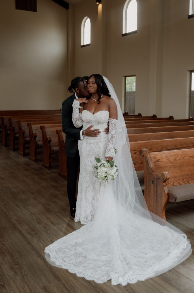 black couple wedding photos taken by DFW Wedding Photographer
