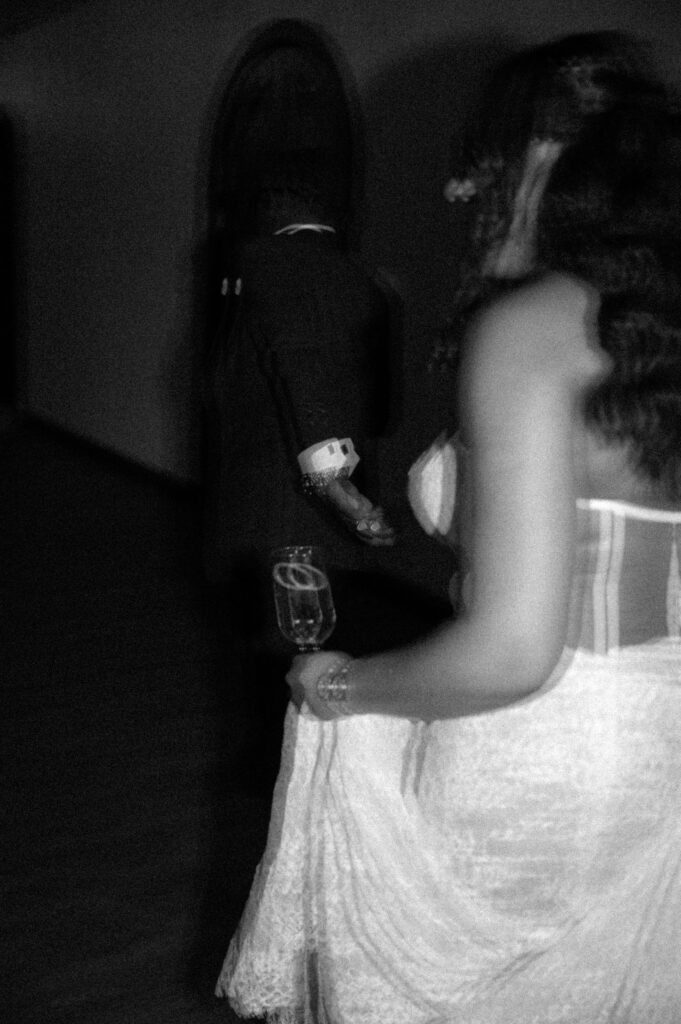 motion blur wedding photo