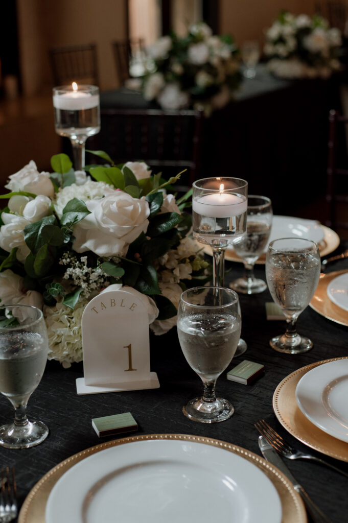 romantic wedding decor at Chapel at Ana Villa