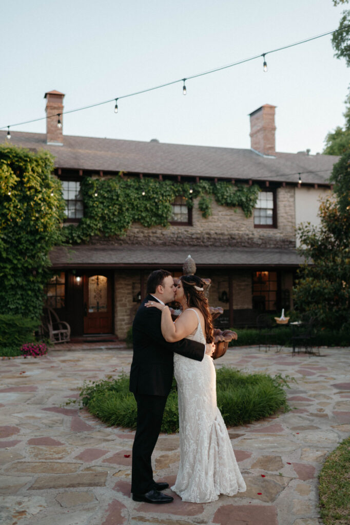wedding photos at Hidden Gardens Venue, a Fort Worth Wedding Venue