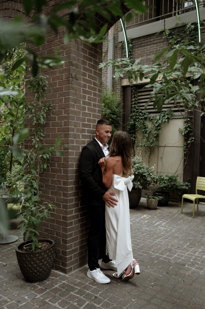 Sundance Square wedding photos taken by Nicole Endress Photography