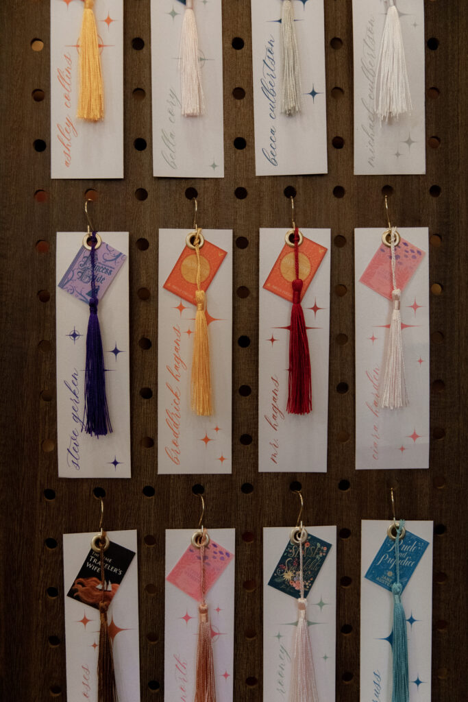 bookmark seating chart
