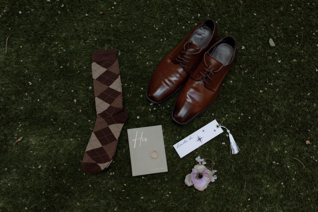 groom's flatlay