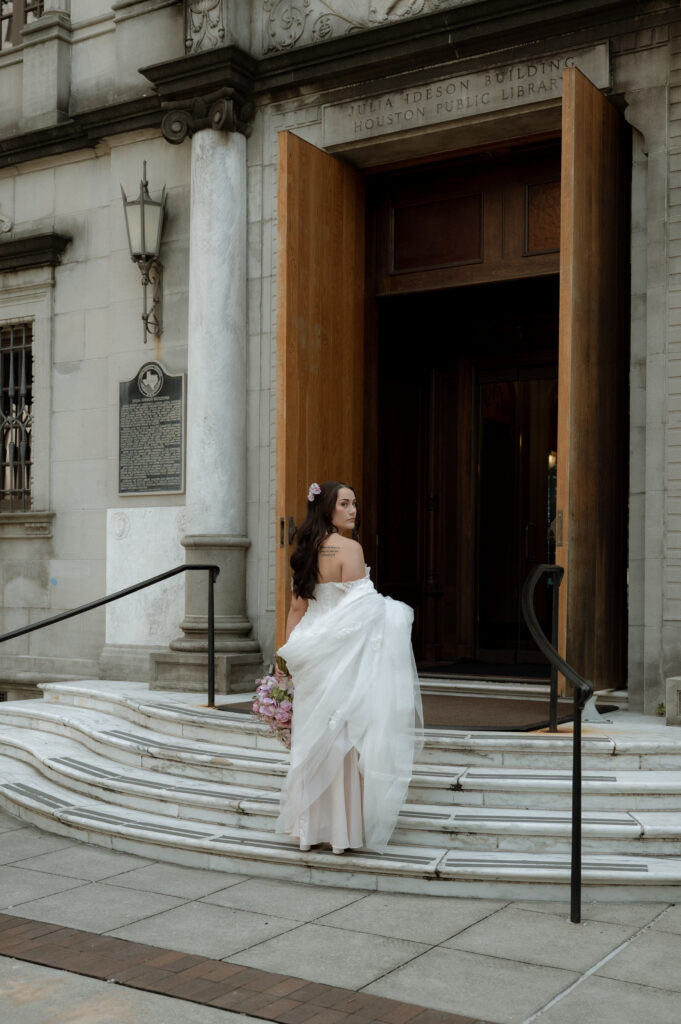 bride serving face