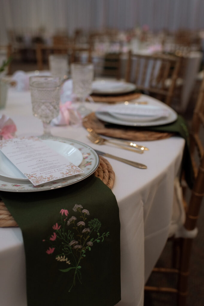 wedding reception details