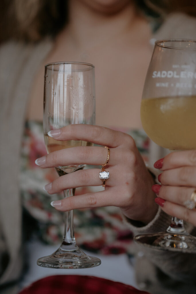 Big diamond engagement ring