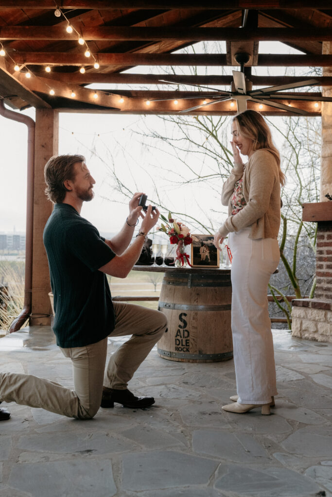 Romantic Valentines Day Proposal in Fort Worth, TX