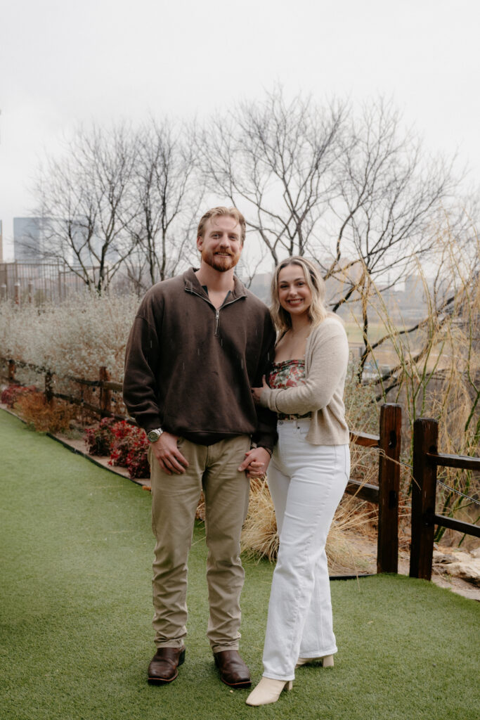 engagement photos at Saddlerock Wine & Beer Co